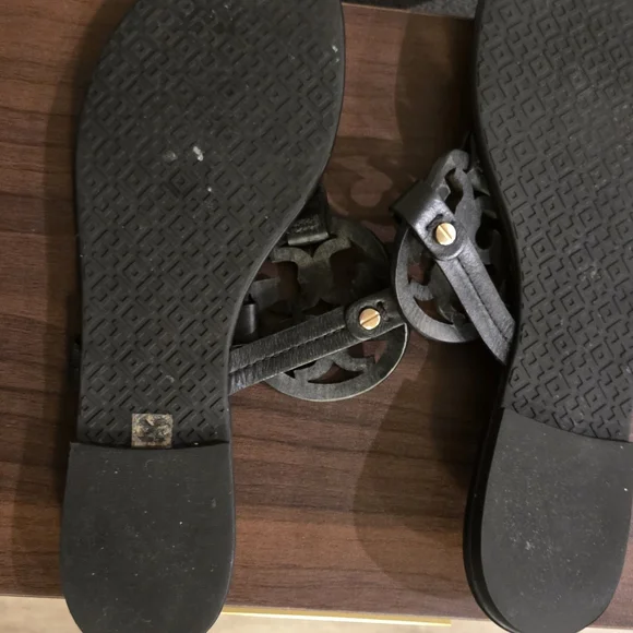 Tory Burch Black Leather Miller Sandal - Picture 6 of 6